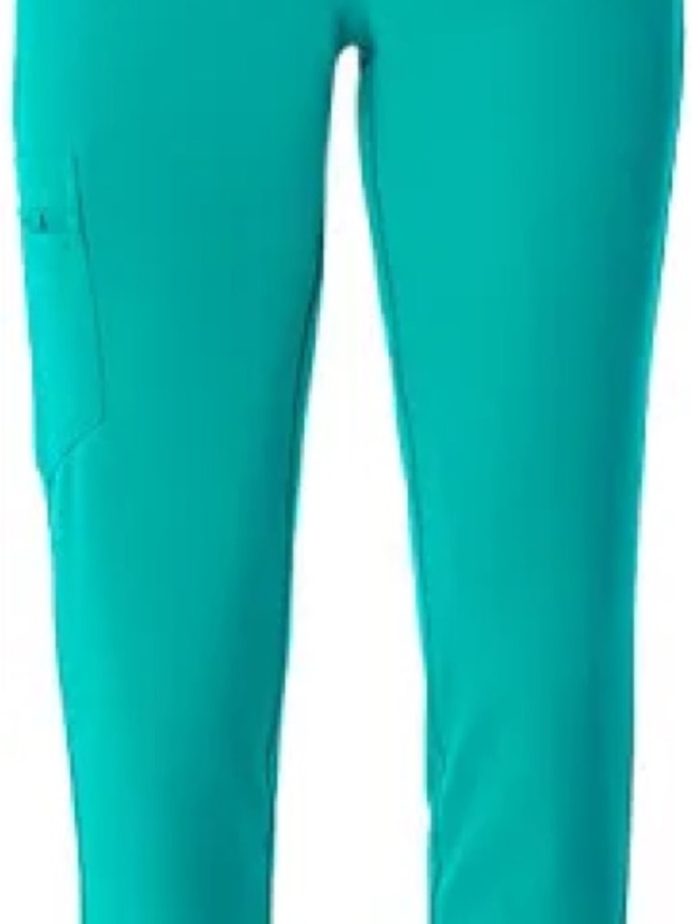 Figs Teal Slim Cargo Scrub Pants